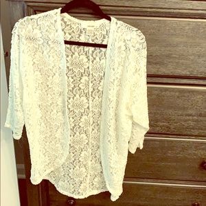 White lace kimono